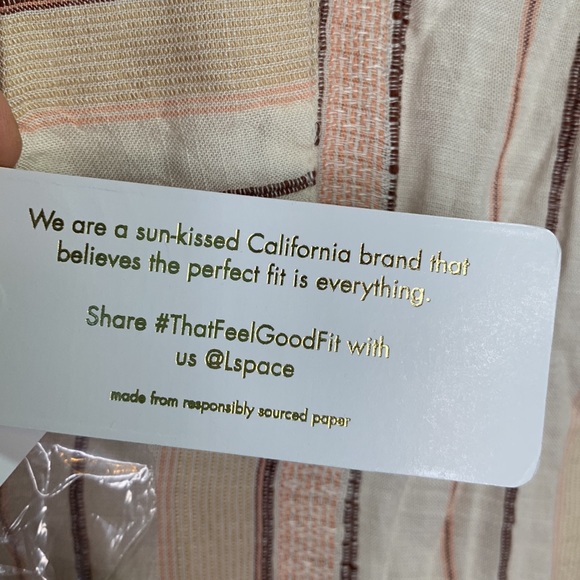 L*Space Play it Cool Crop Top and Drawstring Short Set New with tags W-578 Sz S - Picture 8 of 16